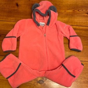 Columbia infant fleece suit. 12-18 months